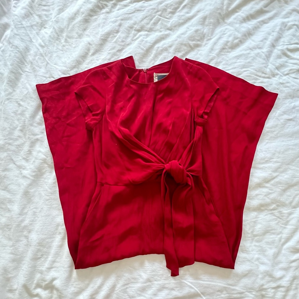 MAEVE (Anthropologie) red jumpsuit